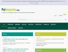 Tablet Screenshot of prodespachos.com